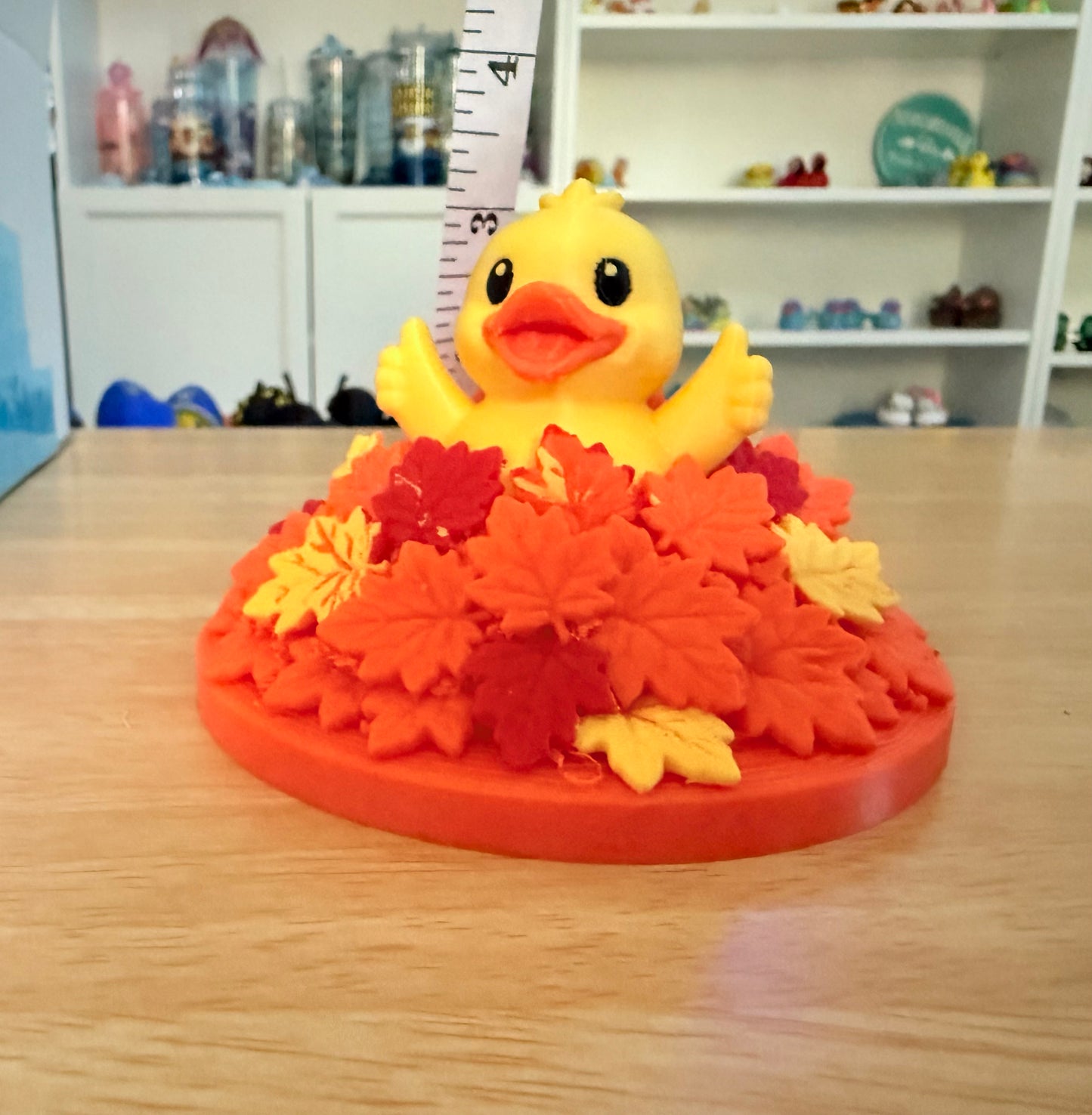 Leaf Me Alone, I’m Ducky! – Fall Duck 3D Printed Figurine