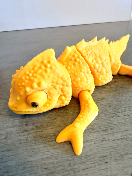 Articulated Geometric Lizard – 3D Printed Flexi Toy