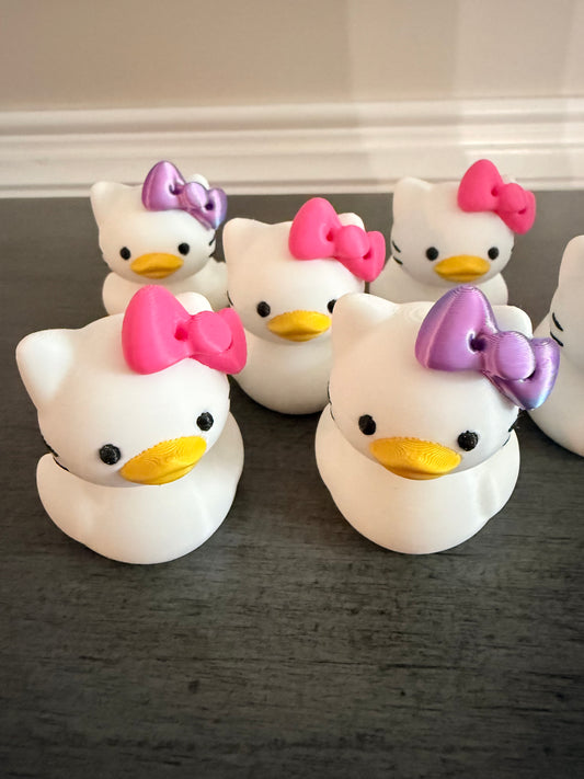 Bow Kitty Ducks