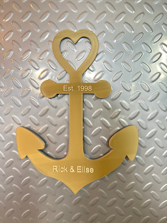 Heart Anchor Custom Magnet