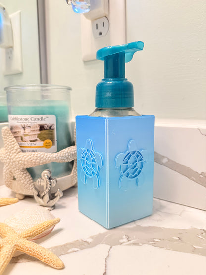 Coastal Sea Turtle Soap Dispenser Cover