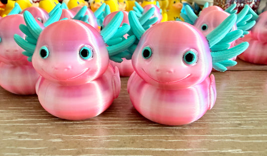 Axolotl Duckies – Cute 3D Printed Ocean Creatures Set of 6