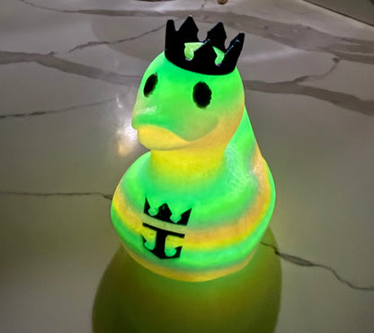 Glow in the Dark Royal crown ducks Set of 4