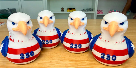 Patriotic Eagle Duck – 250 Years Edition Set of 4