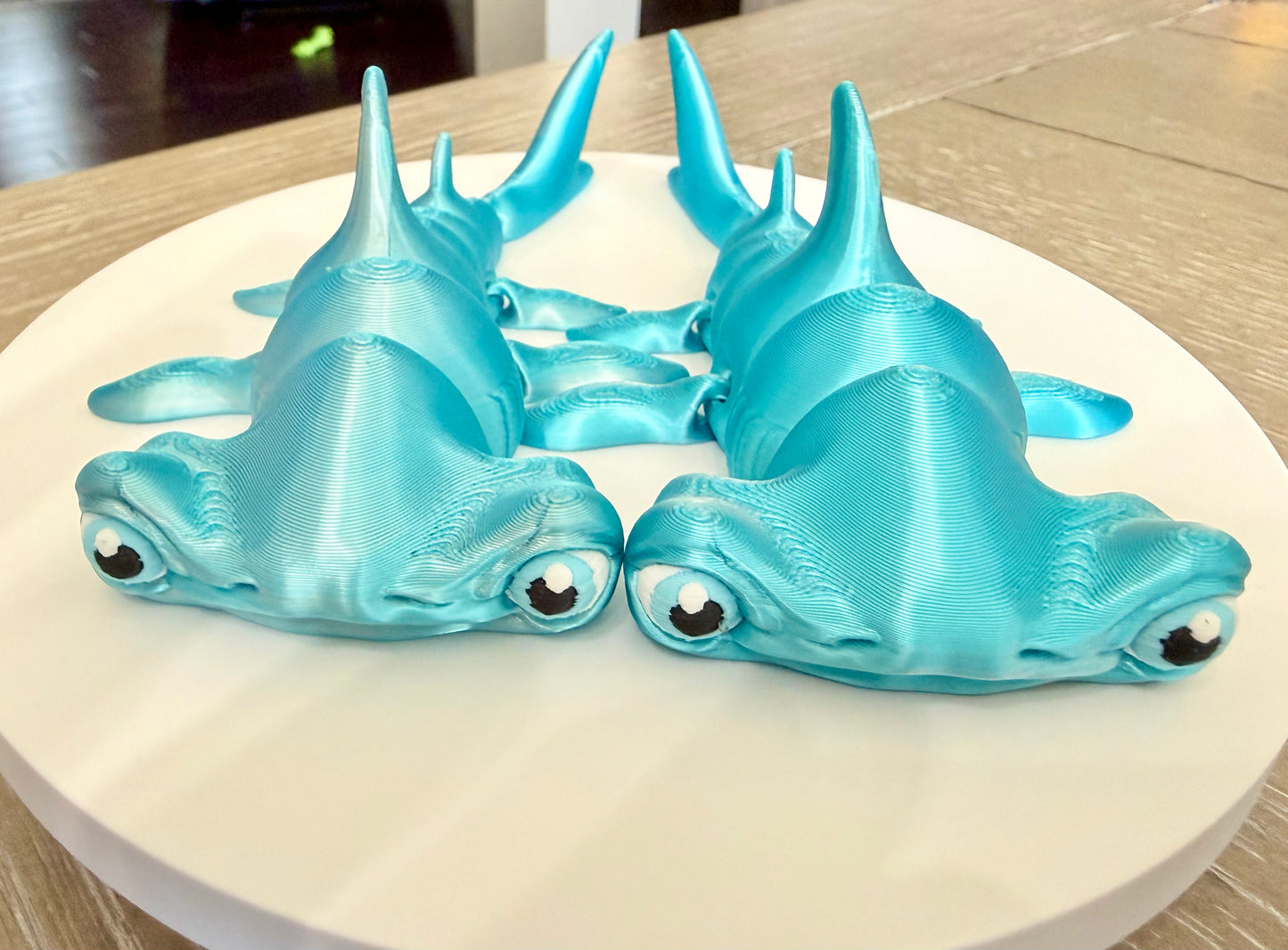 Flexi Hammerhead Shark – Articulated 3D Printed Ocean Toy set of 2