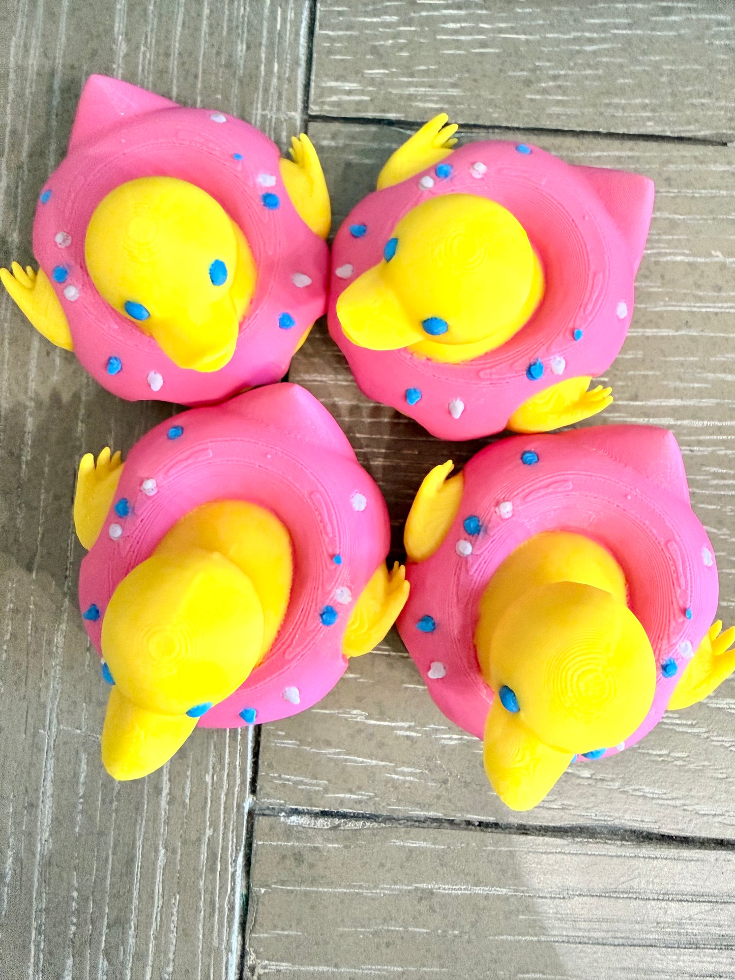 Sprinkle Donut Cruise Ducks-Set of 4