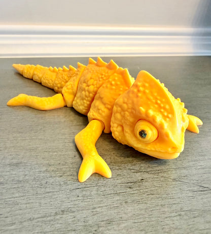 Articulated Geometric Lizard – 3D Printed Flexi Toy