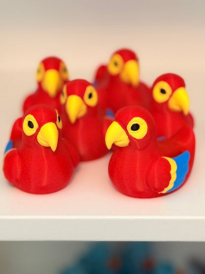 One Tropical Parrot 3 D printed Duck Set of 4