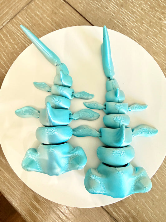 Flexi Hammerhead Shark – Articulated 3D Printed Ocean Toy set of 2