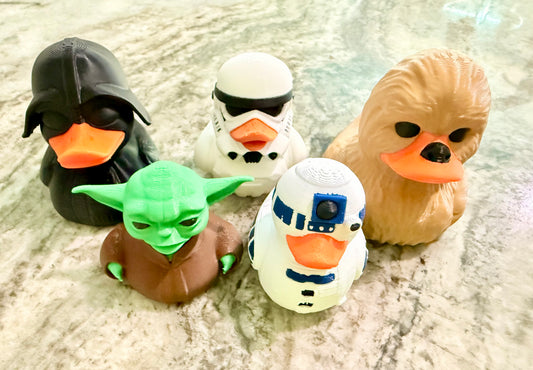 May the 4th Be With You Duck Set – Star Wars Inspired 3D Printed Ducks