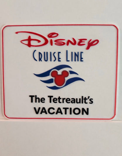 Disney Cruise Family Vacation Door Magnet-Can be personalized