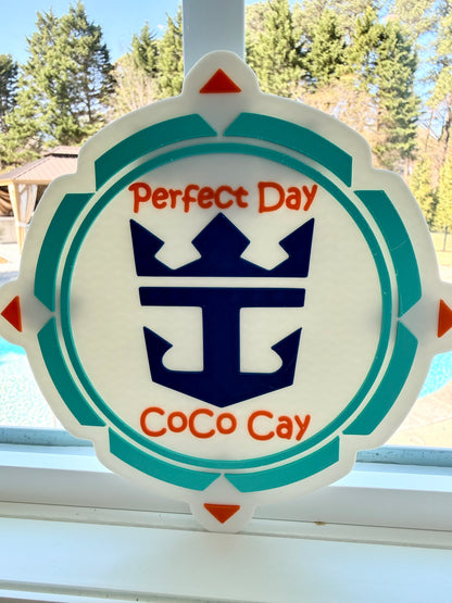 Perfect Day at Coco Cay Cabin Door Magnet ⚓🌴