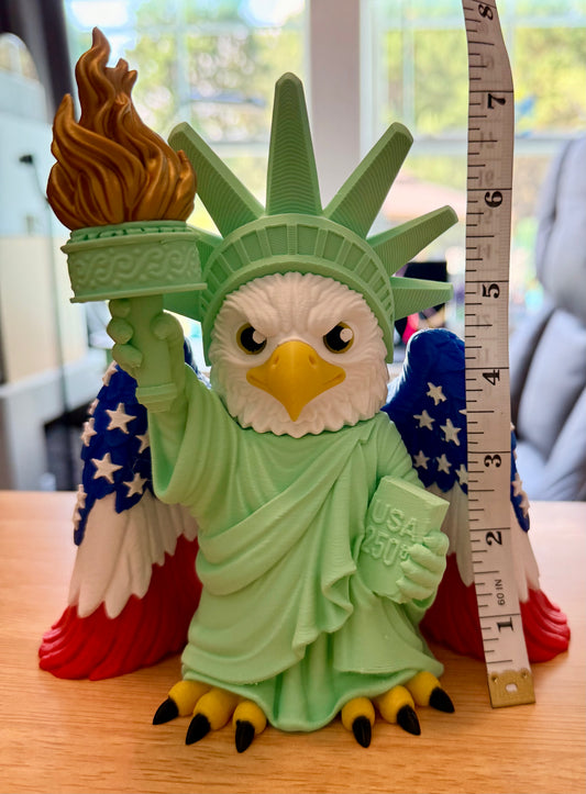 Patriotic Liberty Eagle – 3D Printed Collectible Statue