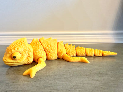 Articulated Geometric Lizard – 3D Printed Flexi Toy