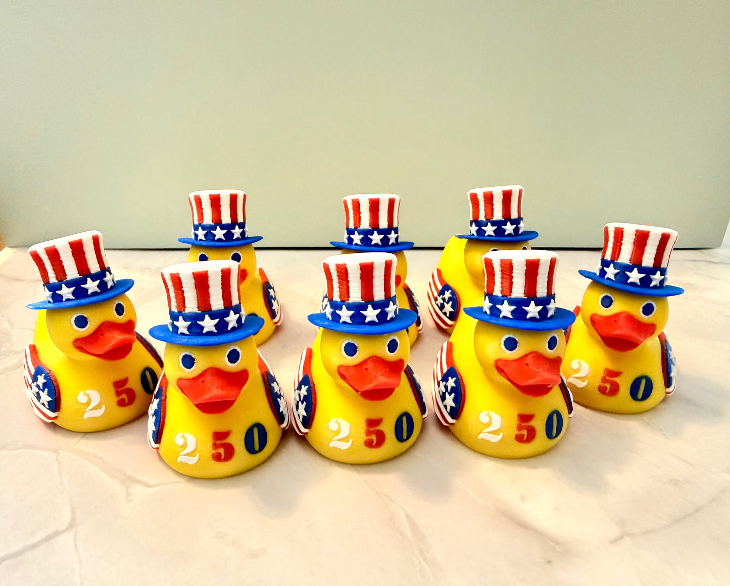 Top hat 250 year Ducks! Set of 6