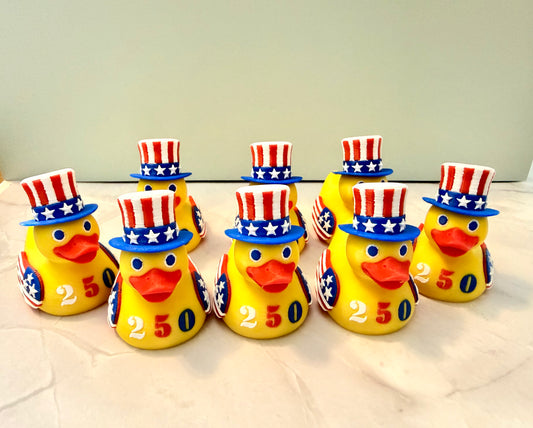 Top hat 250 year Ducks! Set of 6