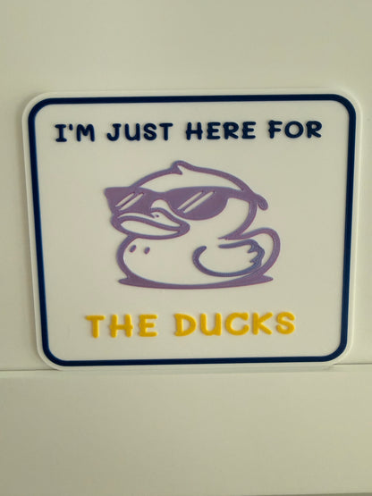 Ducks Magnetic Door Sign