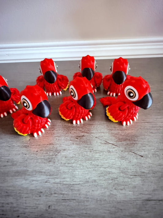 Articulated Cruise Parrot – 3D Printed Tropical Companion