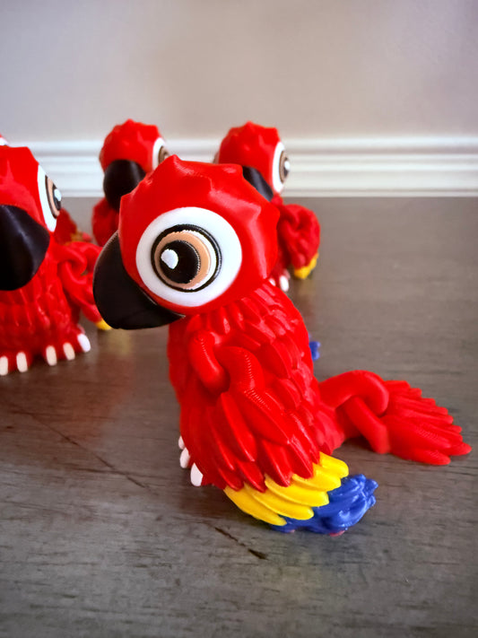Articulated Cruise Parrot – 3D Printed Tropical Companion