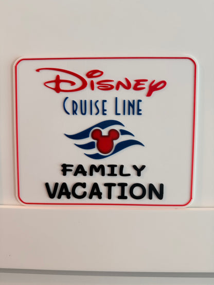 Disney Cruise Family Vacation Door Magnet-Can be personalized