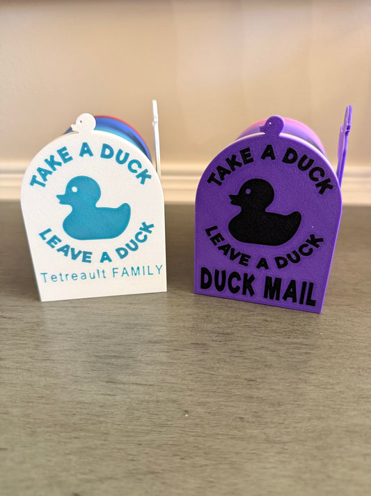 Cruise Duck Mailbox Holder - can be personalized.