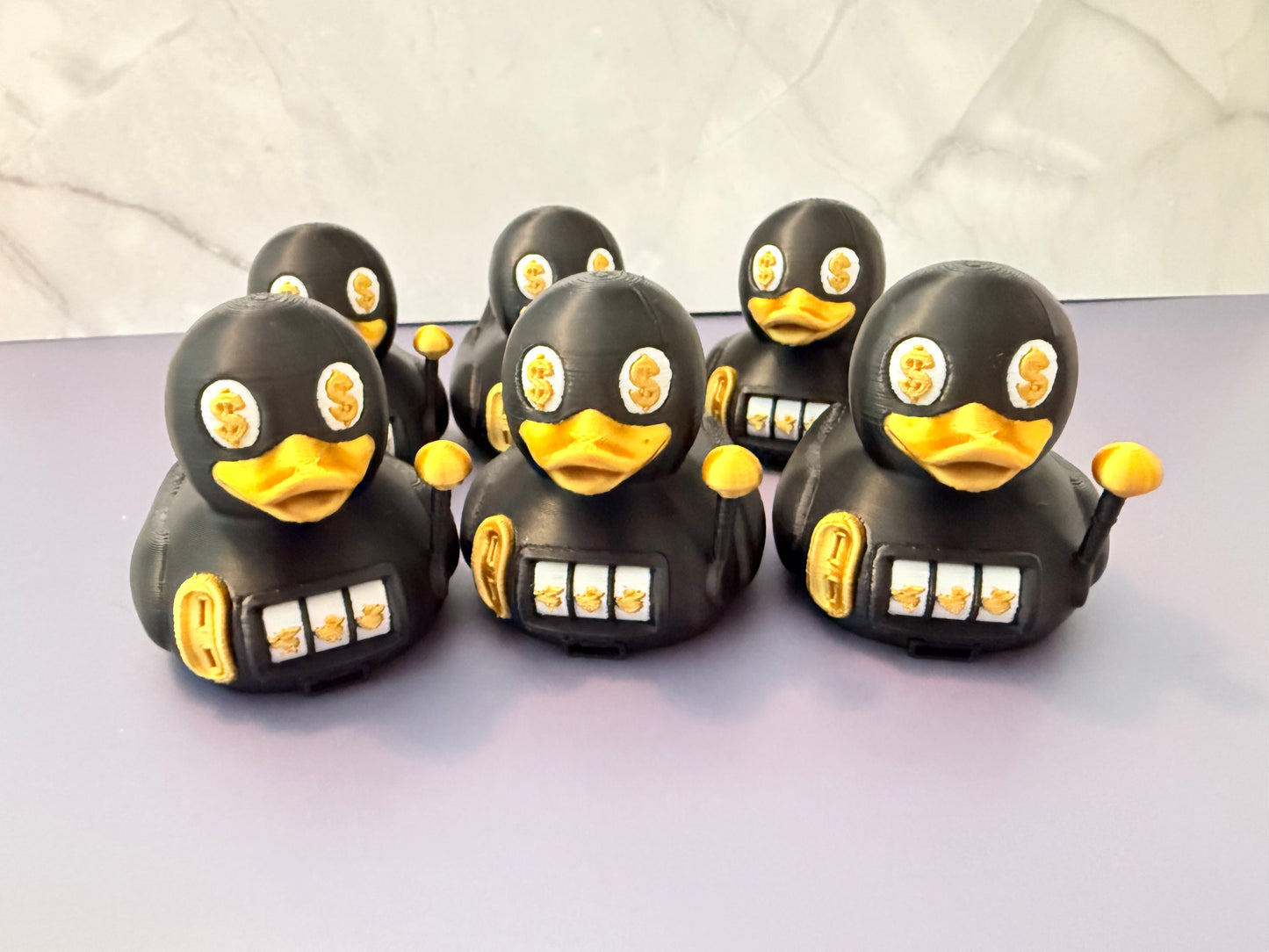 Lucky Slot Machine Duck – 3D Printed Casino Duck -Set of 6