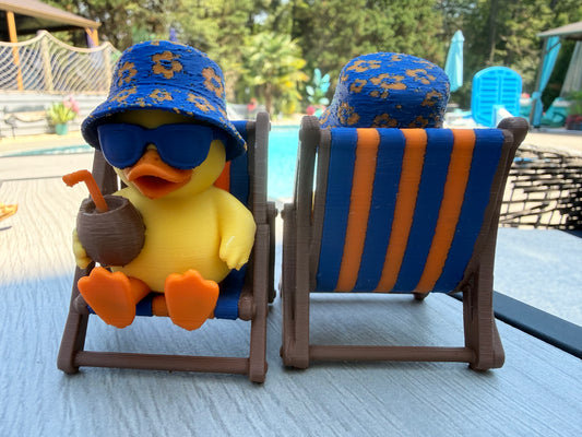 Tropical Beach Chair Duck