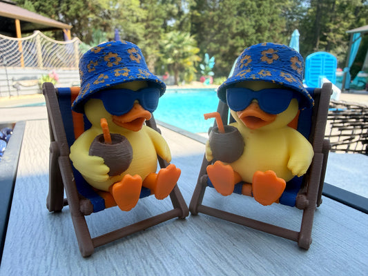 Tropical Beach Chair Duck