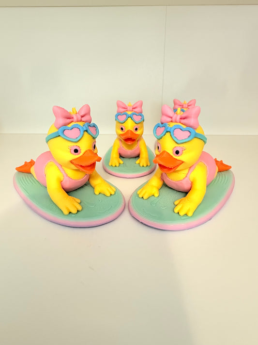 Surfer Girl Duck- Set of 4