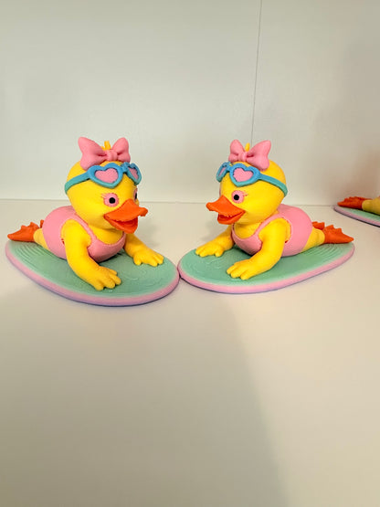 Surfer Girl Duck- Set of 4