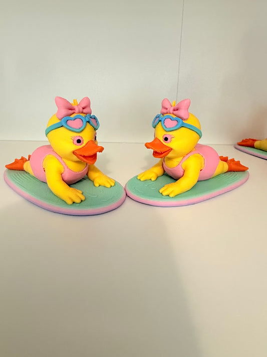 Surfer Girl Duck- Set of 4