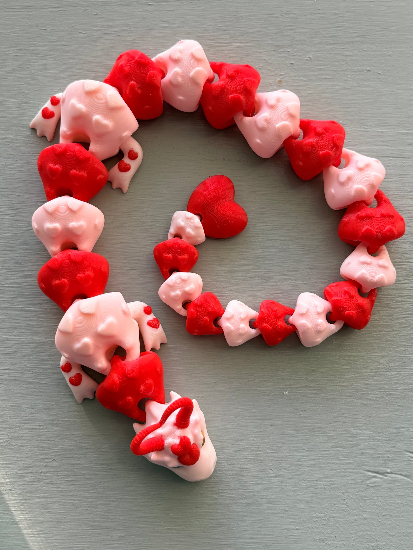 Heart Snake Fidget – Valentine Edition
