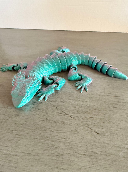 Articulated 3D Printed Lizard