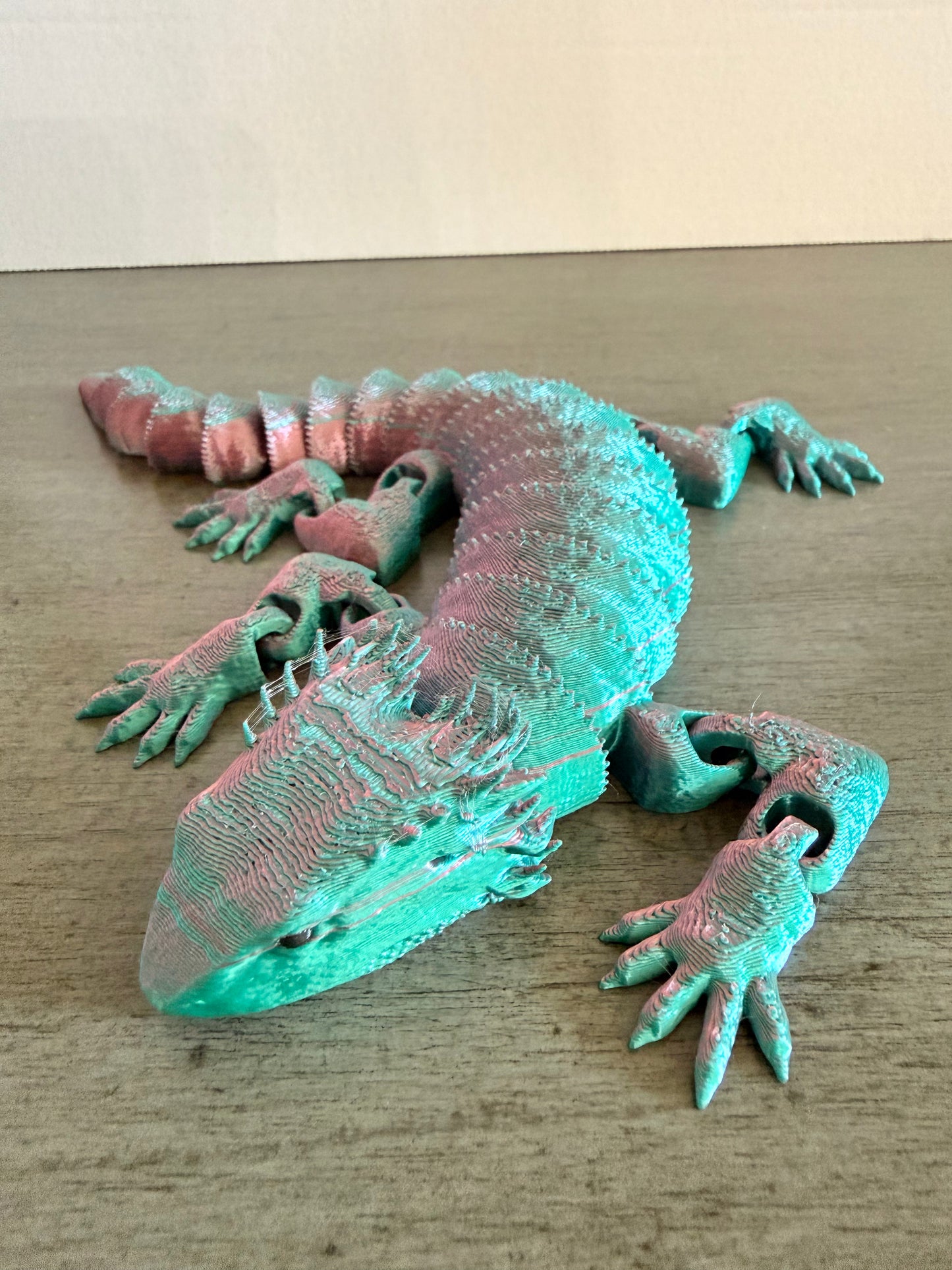 Articulated 3D Printed Lizard