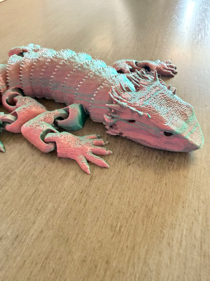 Articulated 3D Printed Lizard
