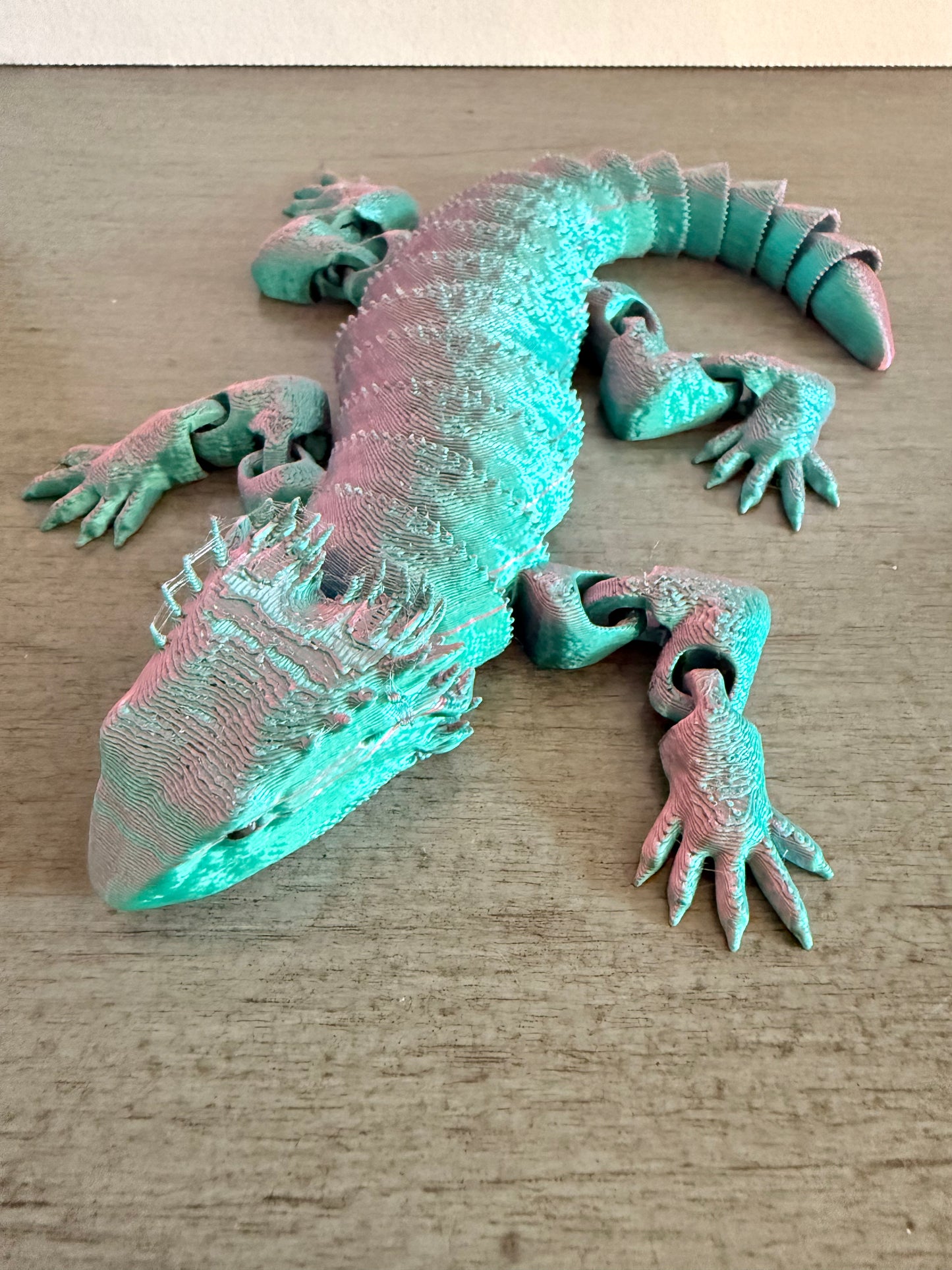 Articulated 3D Printed Lizard